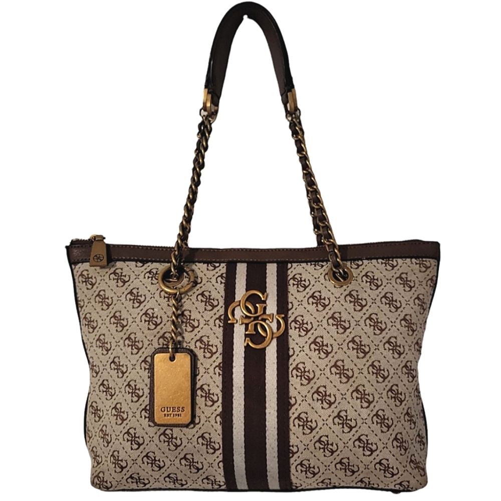 Guess Monogrammed Shoulder Bag